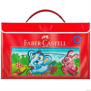 Faber Plastik Çantalı Tutuculu Pastel Boya 18 Renk 5281125119