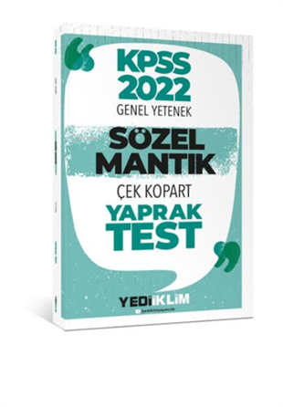 KPSS 2022 GY SÖZEL MANTIK YAPRAK TEST  YEDİİKLİM